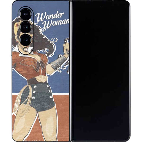 DC Comics Bombshells Wonder Woman Bombshell Galaxy Z Fold4 5G Skin